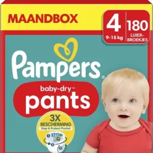 Pampers Baby-Dry Pants - Maat 4 (9kg-15kg) - 180 Luierbroekjes