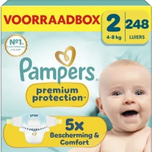 Pampers Premium Protection Maat 2 - 248 Luiers - 4kg-8kg