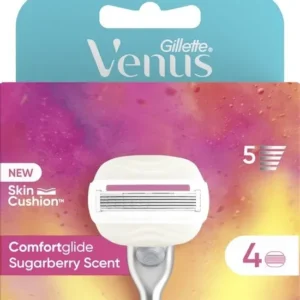 Gillette Venus Comfortglide Sugarberry - 4 Scheermesjes - Verpakking beschadigd