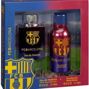 FC Barcelona Gift Set EDT 100 ml and deospray FC Barcelona 150 ml - Verpakking beschadigd