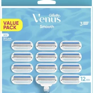 Gillette Venus Scheermesjes Smooth - 12 Navulmesjes - Verpakking beschadigd