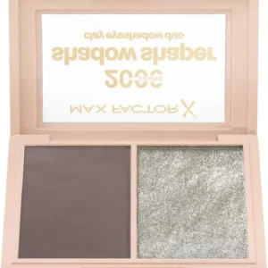 Max Factor 2000 Calorie Shadow Shaper Duo, 040 Umber Spark Shadow, oogschaduwpalet, 4 g