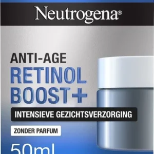 Neutrogena Anti-Ageing Retinol Boost+ - dagcrème - intensieve gezichtsverzorging met zuivere Retinol - parfumvrij- 50ml