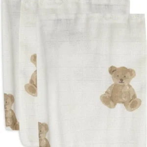 Jollein - Washandje Hydrofiel - Teddy Bear - 3 Stuks
