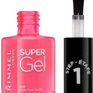 Rimmel SuperGel Nail Polish Lacquer 12 ML 024 Red Ginger - Roze