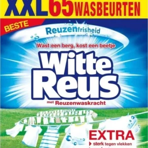 Witte Reus Waspoeder - Witte Was - Voordeelverpakking 65 wasbeurten - Verpakking beschadigd