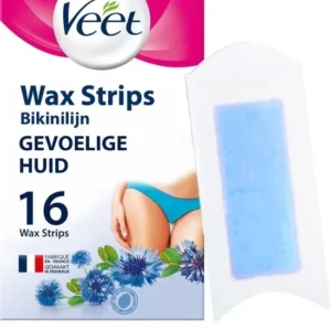 Veet - Ontharingsstrips - Bikinilijn & Oksels - Gevoelige Huid - 16 stuks