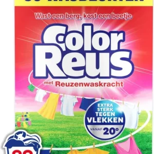 Color Reus Waspoeder Wasmiddel - Voordeelverpakking - 90 wasbeurten - 4.5 kg