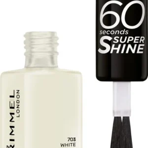 Rimmel 60 Sec Nail Polish Lacquer 8 ML - 703 White Hot Love