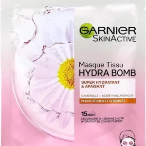Garnier Skinactive Face Hydra Bomb Ultra Hydraterend & Kalmerend Tissue Masker - Droge Huid