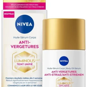 NIVEA Luminous630 Anti-Striae Lichaams Body Olie Serum - Serum voor Striemen en Vlekken Verwijderen - Zwangerschapsstriemen