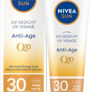 NIVEA SUN UV Anti-Age Q10 Zonnebrand Gezicht - SPF 30 - 50ml