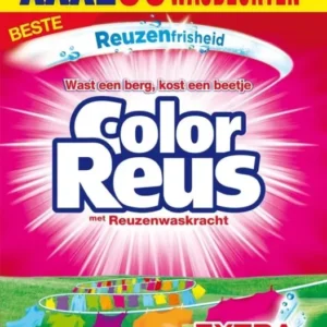 Color Reus Waspoeder Wasmiddel - Voordeelverpakking - 90 wasbeurten - Verpakking beschadigd