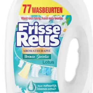 Frisse Reus - Lotus - Vloeibaar Wasmiddel - Witte Was - Grootverpakking - 77 Wasbeurten