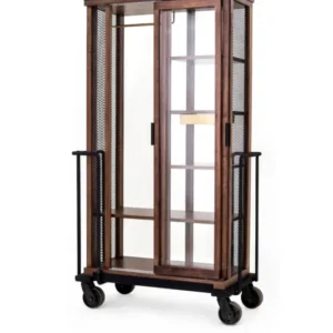 Cabinet of Curiosity Kabinetskab, Walnuss black sand/gold fra Stellar Works