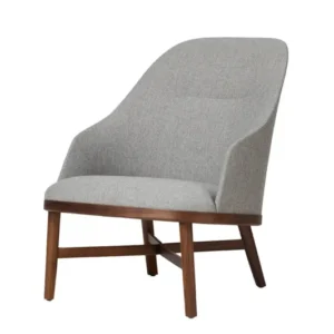 Bund Lounge-Sessel, Walnuss, Melange Nap 111 von Stellar Works
