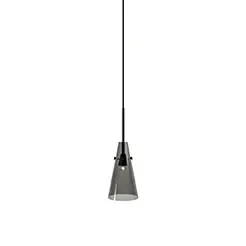 Yama Pendelleuchte Glas Small EU G9 5W Glas grau von Stellar Works