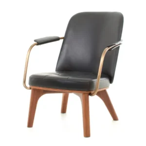 Utility Lounge Chair Walnut natural Camo Sierra Black von Stellar Works