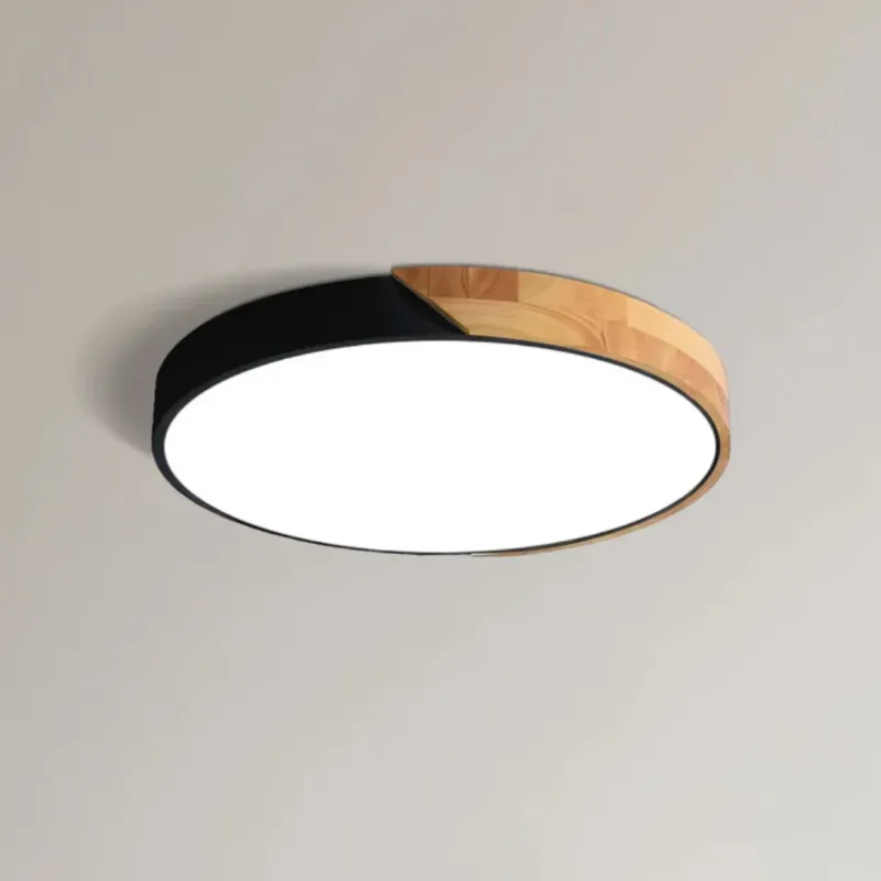 Holz-Deckenleuchte im Skandi-Stil mit LED – natürliches Designlicht