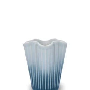 Hammershøi Unfold Vase, blau von Kähler