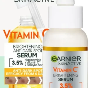 Garnier Skinactive - Anti-Dark spot serum met vitamine C*, Niacinamide en Salicylzuur - 30ml - Verpakking beschadigd