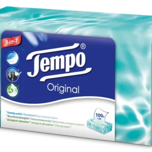 Tempo Original Box - 4-laags tissues - 100 st. Assortiment afbeelding doos - Verpakking beschadigd