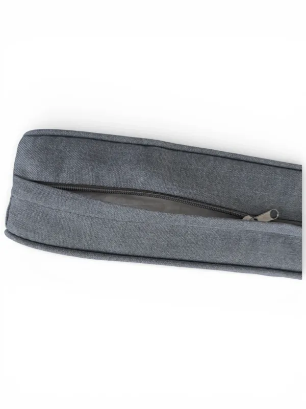 Sitz- und Rückenpolster grau Reißverschluss