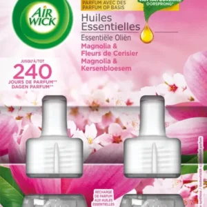 Air Wick Elektrische Luchtverfrisser - Magnolia & Kersenbloesem - Navulling duo 2x19ml