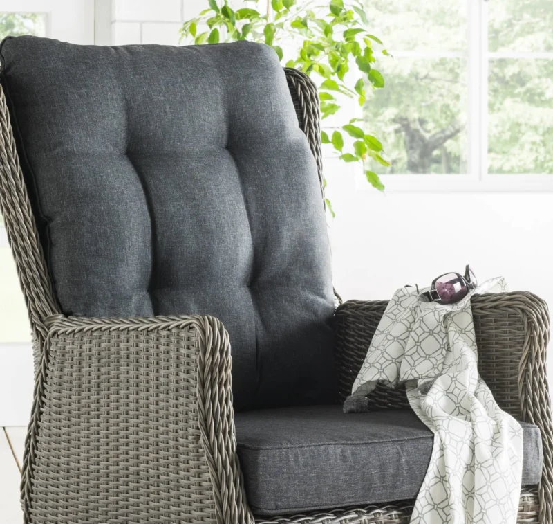 Casa Relaxsessel vintage grau Detail