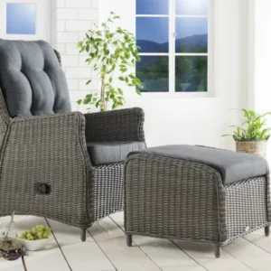 Balkonset CASA RELAX mit Fußhocker CASA