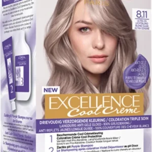 L'Oréal Excellence Cool Cream 8.11 - Ultra Ash Lichtblond - Verpakking beschadigd