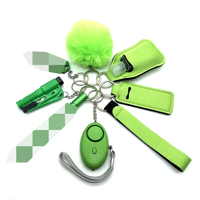 Personal Safety Keychain Set 9-Piece Multi-Tool Protection Kit - Product example