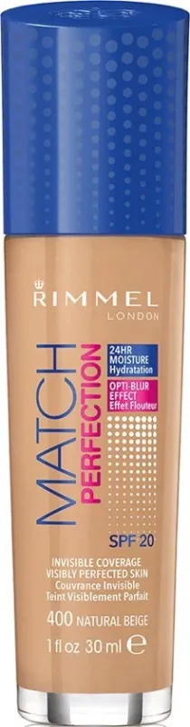 Rimmel London Match Perfection Foundation - 400 Natural Beige