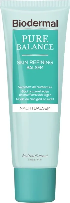 Biodermal Pure Balance Nachtcreme Skin Refining Balsem - Verzorgende nachtcrème - 50ml