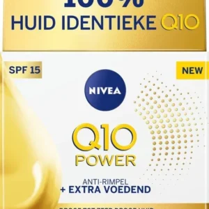 Q10 Power +Extra Voedend Anti-Rimpel dagcrème - Arganolie SPF 15 - 50 ml - Verpakking beschadigd