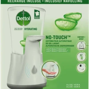 Dettol No-Touch Automatische Zeepdispenser met Hydraterende Aloë Vera Navulling - 250 ml- Verpakking beschadigd