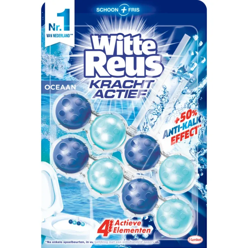 Witte Reus Toiletblok WC Kracht Actief - Oceaan Boost - Duopack