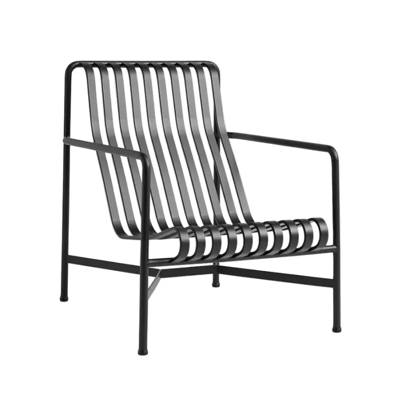 Palissade Lounge Chair High, anthrazit von Hay