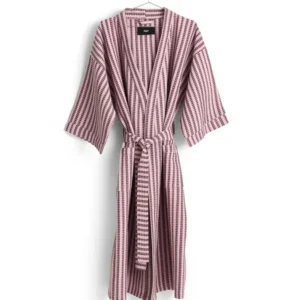 Waffle Bademantel, Stripe Cool Pink von HAY