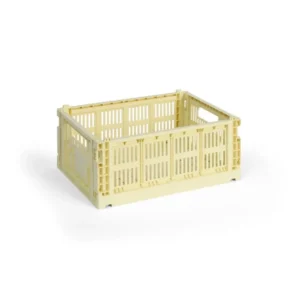Colour Crate Medium, Light yellow von HAY