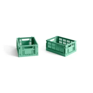 Colour Crate Mini 2 Stk., dark mint von HAY
