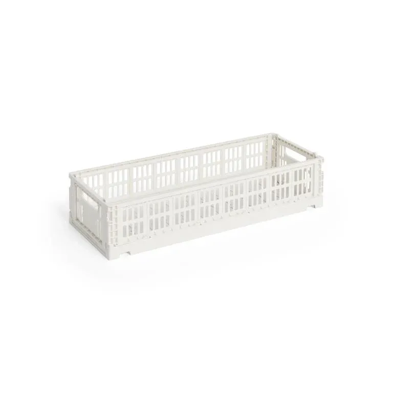 Colour Crate Mini Oblong, Off white von HAY