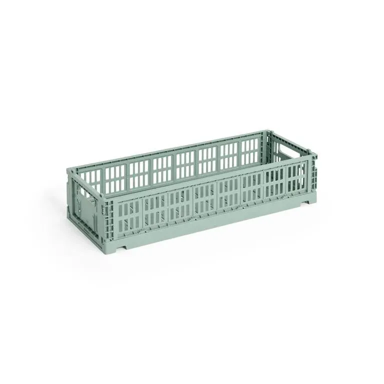 Colour Crate Mini Oblong, Sage green von HAY
