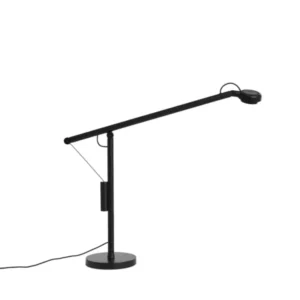 Fifty-Fifty Tischleuchte, Soft Black von HAY