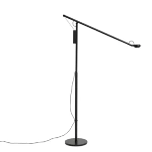 Fifty-Fifty Stehleuchte, Soft Black von HAY