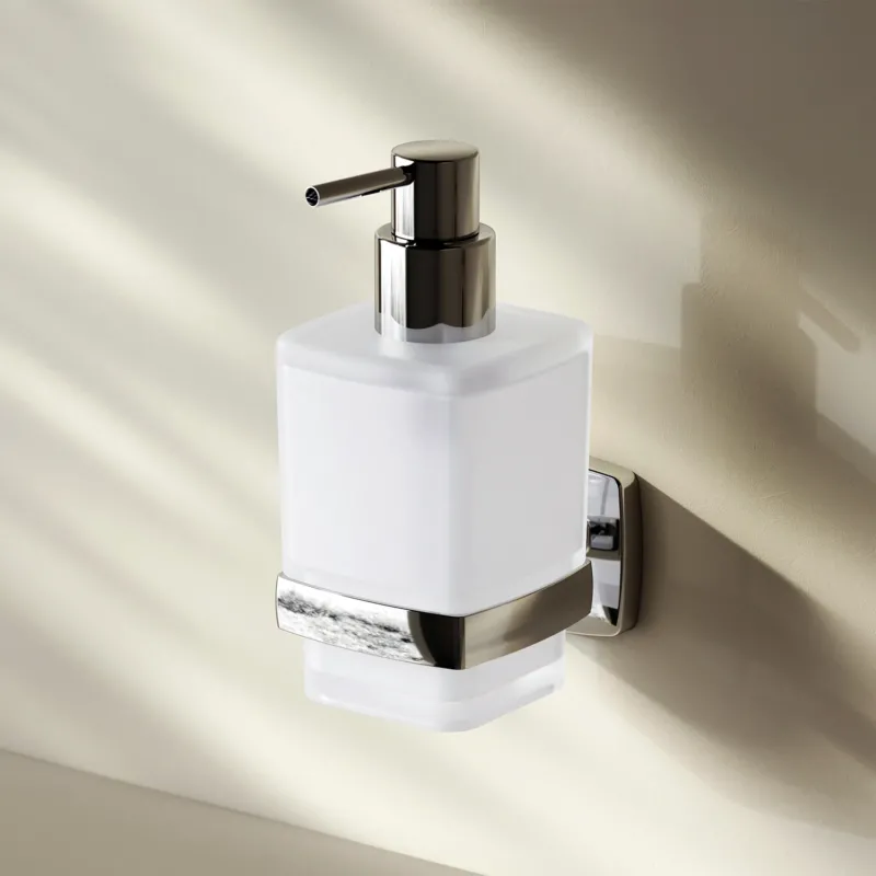 AGA36900 Seifenspender Gem Flüssigseifenspender aus Glas mit Wandhalterung ampm-store.de