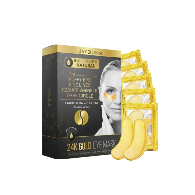 24K Gold Eye Mask Natural Collagen Under Eye Treatment - Product showcase