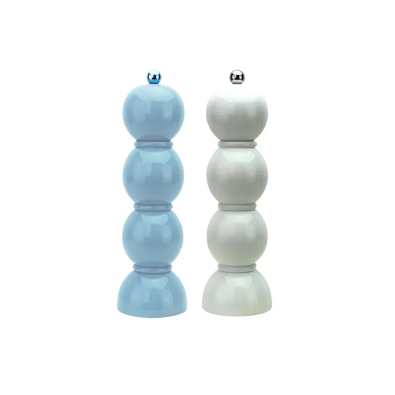 Addison Ross Salz-& Pfeffermühlen 2er-Set Bobbin, Farbe White & Periwinkle