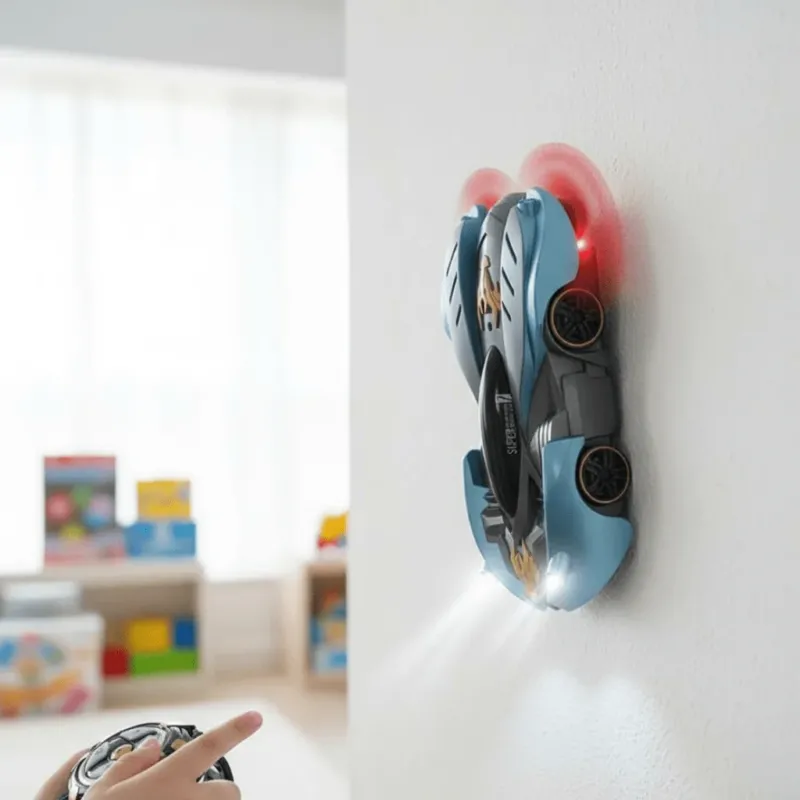 RC Stunt Car Wall Climbing with LED Lights - Product showcase