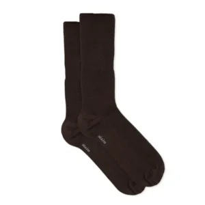 Wool Rib Socks, braun von Aiayu